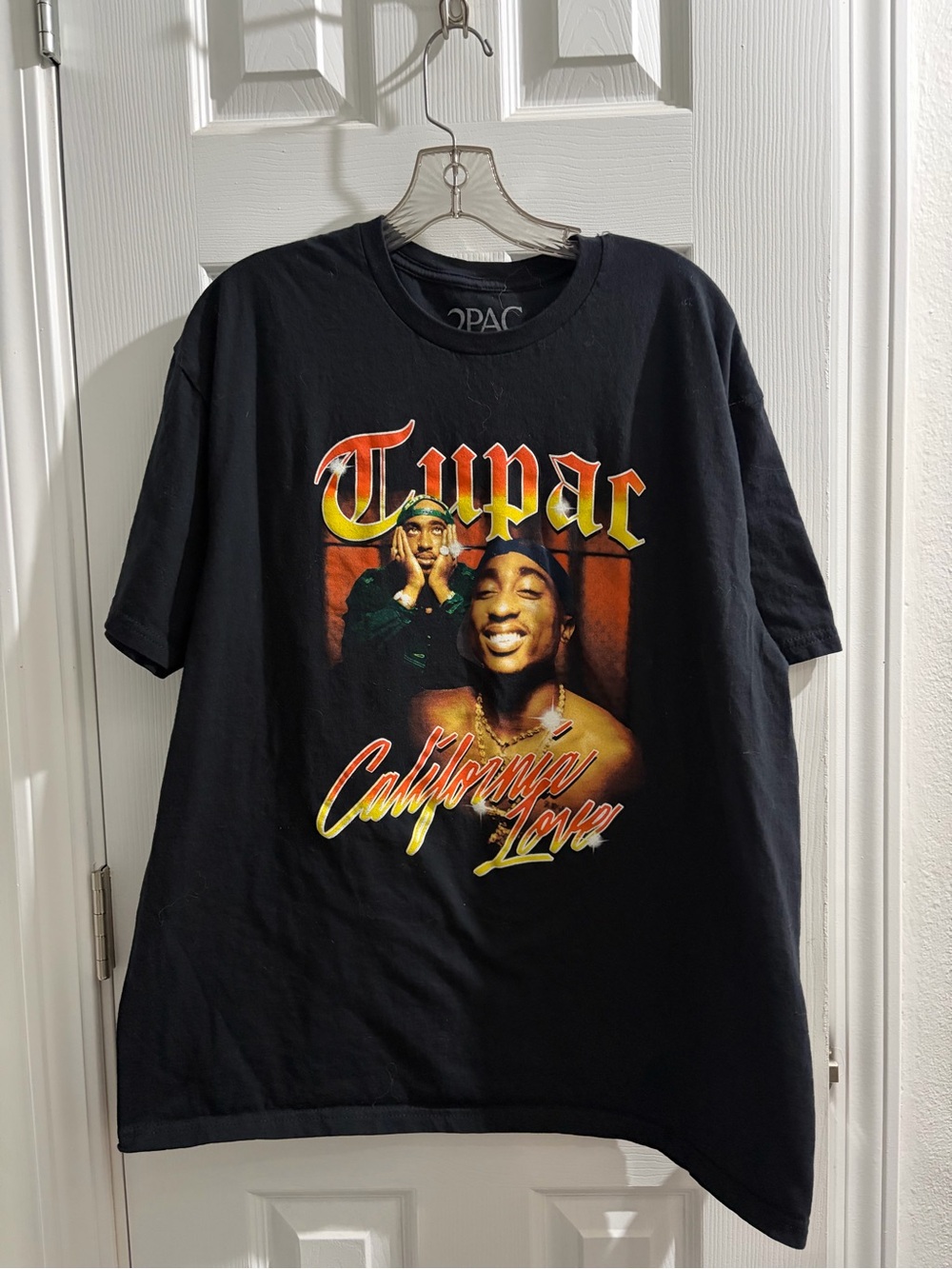 TuPac California Love Graphic Tee - Black